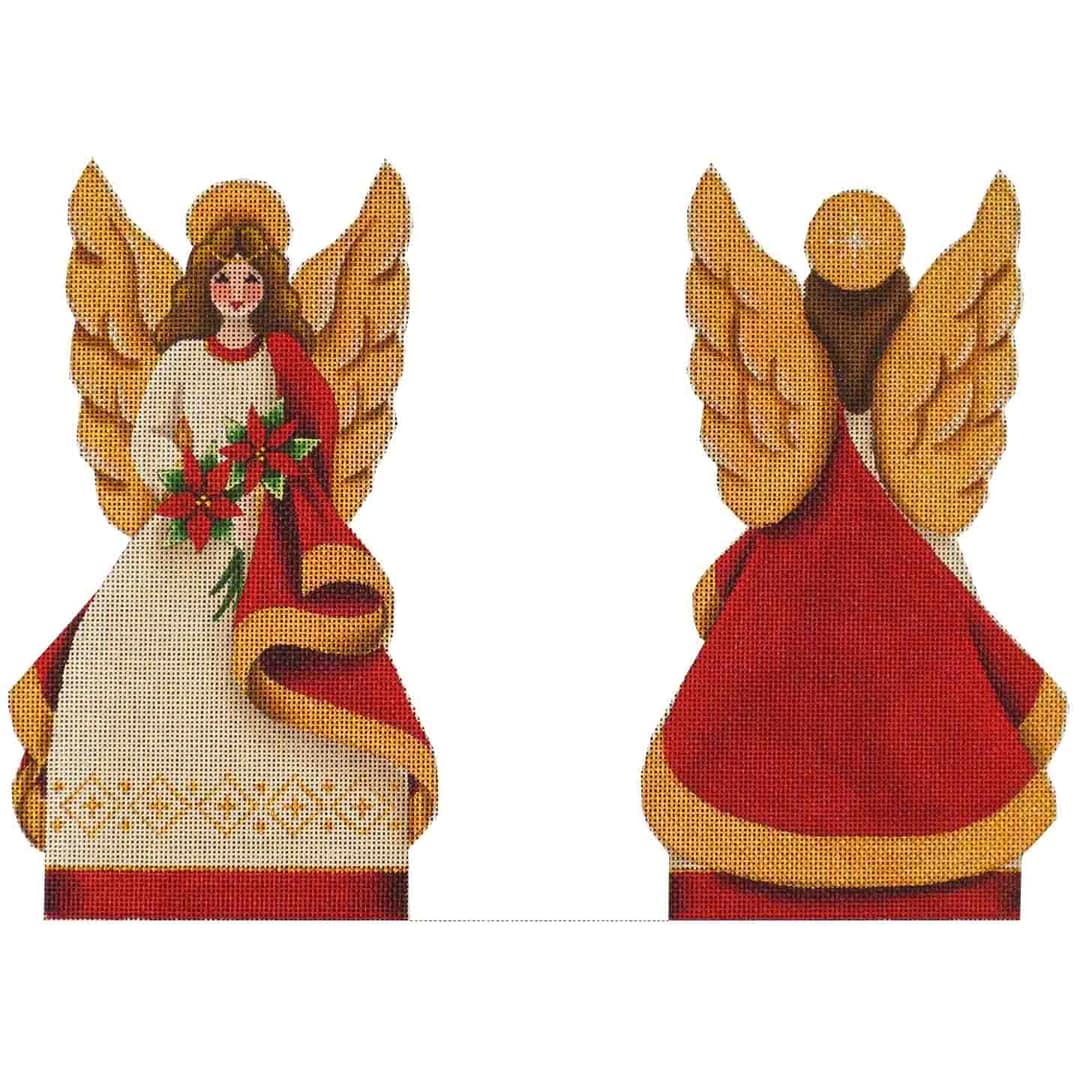 Poinsettia Angel Tree Topper